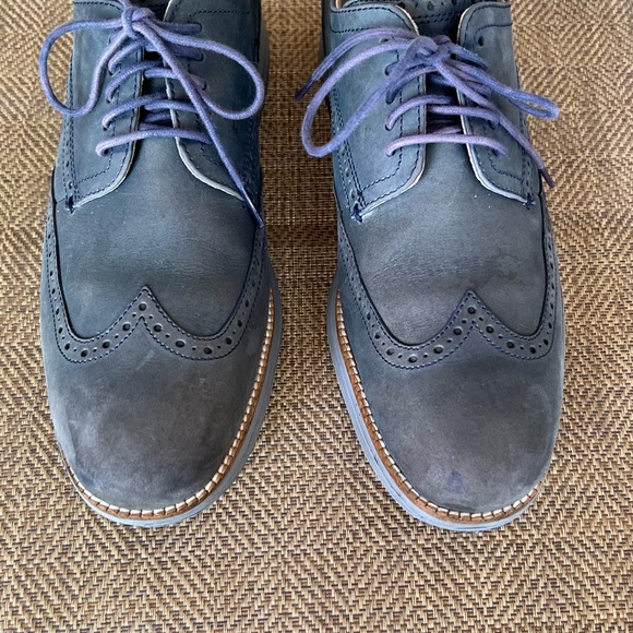 Cole Haan Original Grand Wingtip Oxford Blazer Blue C26473 Shoes Mens Size 10.5M - Picture 7 of 15